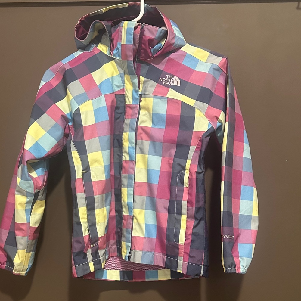 Small 7/8 The North Face Multicolor Plaid Jacket